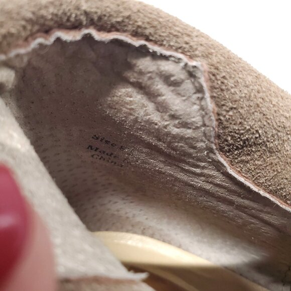 Dolce Vita Suede Ankle Booties Taupe 8.5 M Womens Casual Chic - Picture 7 of 11